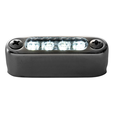 ATTWOOD Attwood 6351W1 LED Micro Lights - Stainless Steel Bezel with Horizontal Mount, White 6351W1